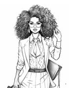 W świecie szyku. Kolorowanka. Fashionista