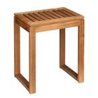 Wenko, Fondi, stołek łazienkowy z drewna akacji, wys. 46 cm