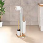 Wenko, Rivalta, stojak na papier toaletowy i szczotkę wc, 3w1