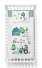 Wiejska Farma, 2-częściowy komplet pościeli, niebieski, 90-120 cm