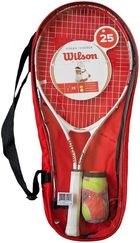 Wilson, Roger Federer Starter Set, rakieta do tenisa, zestaw z bidonem i piłkami, 25''