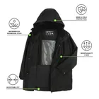 Wodoodporna kurtka przejściowa unisex oversize z kapturem NOWEAR