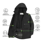 Wodoszczelna kurtka narciarska unisex z kapturem NOWEAR