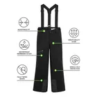 Wodoszczelne spodnie narciarskie unisex na szelkach NOWEAR