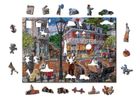 Wooden.City, drewniane puzzle z figurkami, Ulica w Centrum, 400 elementów