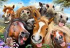 Wooden.City, Wesołe Selfie-Konie, rozmiar L, drewniane puzzle z figurkami, 300 elementów