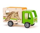 Woody, ciężarówka do transportu koni, drewniany pojazd z figurkami
