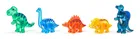 Woodyland, dinozaury, klocki magnetyczne, 23 elementy