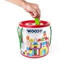 Woodyland, klocki drewniane, 100 elementów