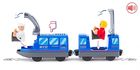 Woodyland, lokomotywa z figurkami, niebieska