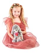 Woodyland, Pudel Lily, maskotka, szary, 25 cm