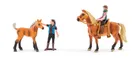 Woodyland, zagroda z końmi, szkoła jeździecka, zestaw figurek, 22 elementy