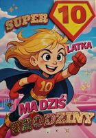 YEKU, karnet, Urodziny 10 dziewczynka, Superbohaterka