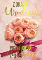 YEKU, karnet, Urodziny damskie bukiet