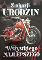 YEKU, karnet, Urodziny męskie motocykl