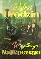 YEKU, karnet, Urodziny męskie zegarek