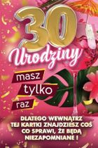 Yeku, karnet z nakładką na butelkę, 30 Urodziny