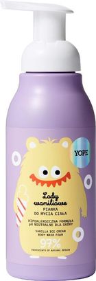 Yope, pianka do mycia ciała dla dzieci, lody waniliowe, 400 ml
