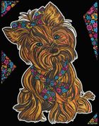 Yorkshire Terrier. Kolorowanka welwetowa 47-35 cm
