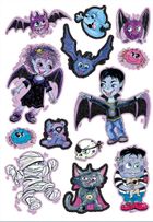 Z-Design, błyszczące naklejki foliowe w dużym formacie, wampiry