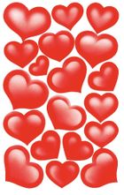 Z-Design, naklejki, serca, błyszczący papier