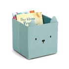 Zeller, Cozy Kids, pojemnik na zabawki z uszkami, muślinowy, zielony, 28-28-28 cm