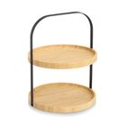 Zeller, patera bambusowa z uchwytem mavaro, 2-poziomowa