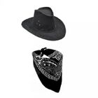 Zestaw kowboja, bandanka z kapeluszem