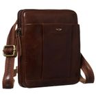 Zestaw, Torba listonoszka, Etui na klucze, brązowy, skórzany, Peterson