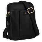 Zestaw, Torba listonoszka, Etui na klucze, czarny, skórzany, Peterson