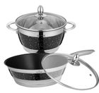 Zilner, garnki, Elegance black, 12 elementów
