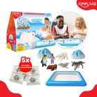 Zimpli Kids, Sno World Arctic Adventure, zestaw do tworzenia śniegu z figurkami i tacą, 3+