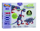 Zoob, Zestaw klocków, Glow Dinos, 250 elementów
