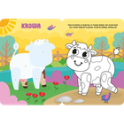 Zwierzątka na wsi. Koloruję i naklejam. 3 lata