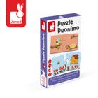 Zwierzęta i ich domki, dwuczęściowe puzzle, 20 elementów