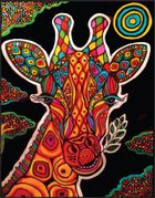 Żyrafa. Kolorowanka welwetowa, 47-35 cm