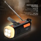 Adler, radio awaryjne, z panelem słonecznym, korbką, powerbankiem