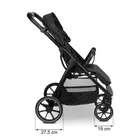 Caretero, Jimbo, wózek spacerowy, Black