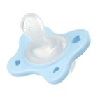 Chicco, PhysioForma Dual Soft, smoczek uspokajający, silikonowy, niebieski, 2-6m, 2 szt.