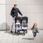 Hauck, Roadster Duo SLX, wózek bliźniaczy, grey/silver