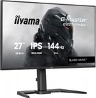 Iiyama, monitor, 27", GB2741HSU-B1 IPS, FHD, 144Hz, 1ms, 2xUSB, 350cd, HDMI, DP, HAS (150) PIVOT