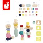 Janod, Sweet Cocoon, drewniane kamyki, 20 elementów