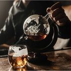 Malatec, karafka, globus, zestaw do whisky