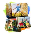 Neo-Sport, trampolina ogrodowa z siatką wewnętrzną i drabinką, 12ft/374 cm