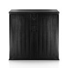 Plonos, skrzynia ogrodowa, czarna, 116-112,5-71 cm, 775l