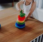 Rubbabu, układanka edukacyjno-sensoryczna, piramida z piłką