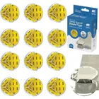 Sipo, zestaw silikonowych, transparentnych zabezpieczeń narożników mebli, okrągłe, 12 szt.