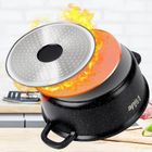 Vilde, Terruna Aroma, garnek ze szklaną pokrywką, granitowy, 20 cm, 2,1l