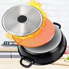 Vilde, Terruna Aroma, patelnia granitowa, ze szklaną pokrywką, głęboka, 24 cm, 2,1l