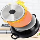 Vilde, Terruna Aroma, patelnia granitowa, ze szklaną pokrywką, głęboka, 28 cm, 3,3l